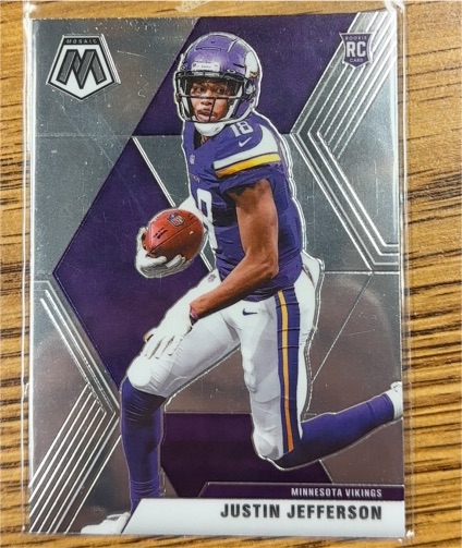 2020 Panini Mosaic #209 Justin Jefferson Rookie Card — front