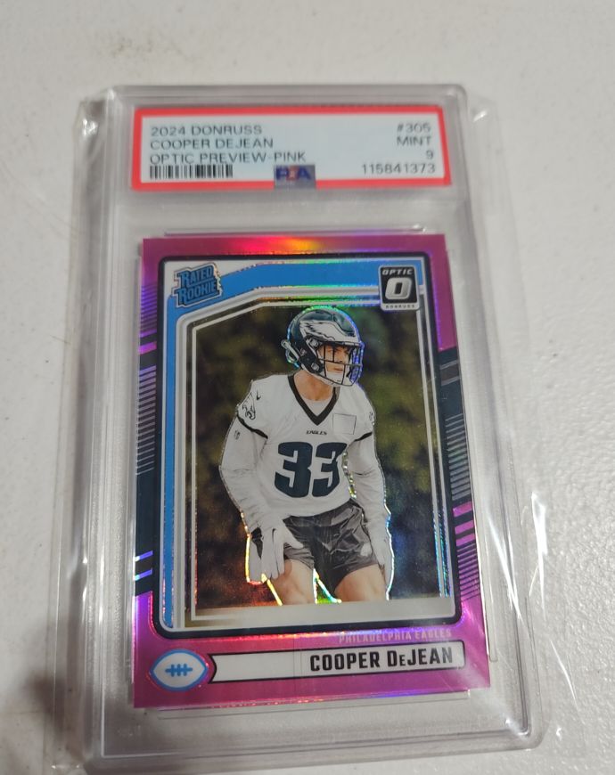 2024 Donruss #305 Optic Preview Pink Cooper DeJean — front