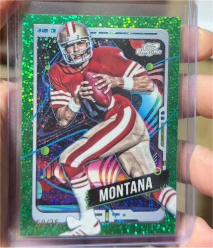 2024 Topps Chrome Cosmic #91 Joe Montana — front