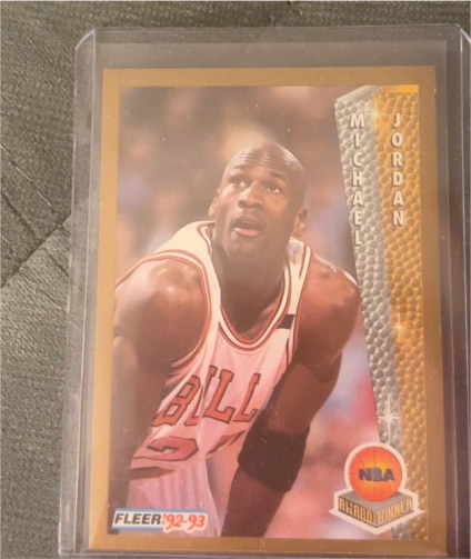 1992-93 Fleer #246 Michael Jordan NBA Award Winner — front