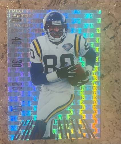 1995 Skybox Premium Paydirt #PD7 Cris Carter — front