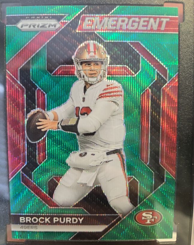 2023 Panini Prizm Emergent #H-2 Brock Purdy — front