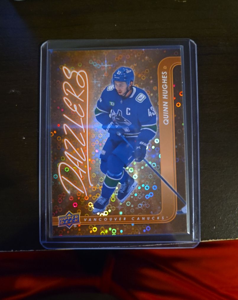 2024-25 Upper Deck Series 2 Dazzlers #DZ-62 Quinn Hughes — front