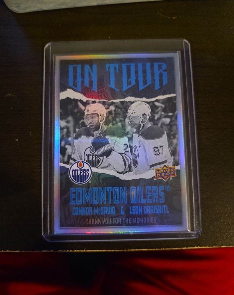 2024-25 Upper Deck On Tour #OT-27 Connor McDavid/Leon Draisaitl — front
