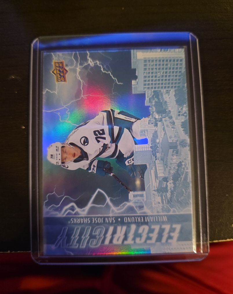 2024-25 Upper Deck Series 2 ElectriCITY #EC-24 William Eklund — front