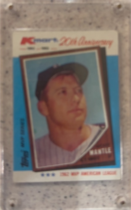 1982 Topps Kmart 20th Anniversary #1 Mickey Mantle — front