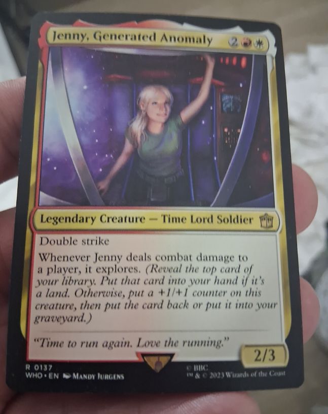 2023 Wizards of the Coast Universes Beyond: Doctor Who #137 Jenny, Generated Anomaly — front