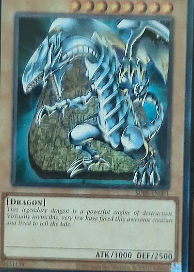 2002 Yu-Gi-Oh! LC01-EN004 Blue-Eyes White Dragon — front