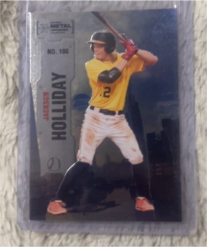 2022 Skybox Metal Universe Champions #100 Jackson Holliday — front