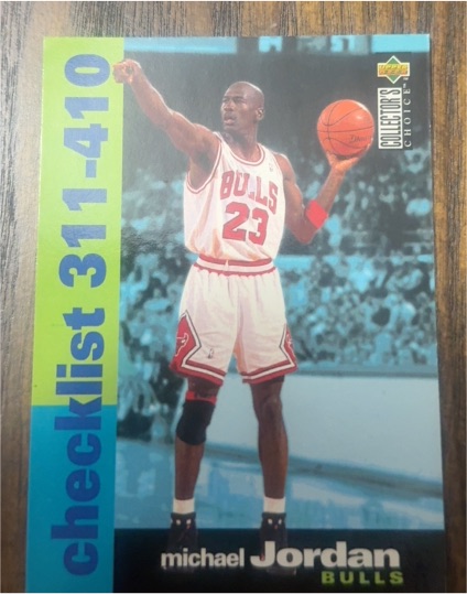 1995-96 Upper Deck Collector's Choice #410 Michael Jordan — front