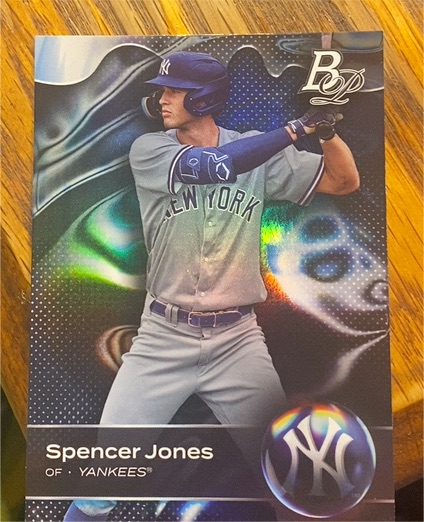 2023 Bowman Platinum #TOP-62 Spencer Jones — front