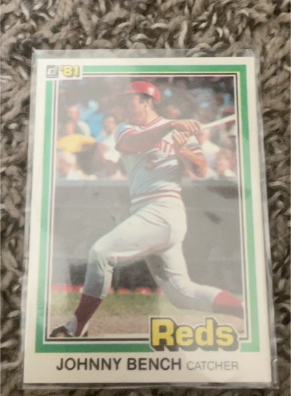 1981 Donruss #182 Johnny Bench — front