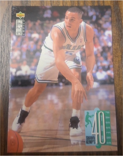 1995 Upper Deck Collector's Choice #40 Shawn Kemp — front