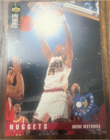 1995-96 Upper Deck Collector's Choice #327 Dikembe Mutombo — front