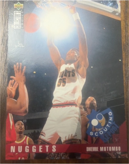 1995-96 Upper Deck Collector's Choice #327 Dikembe Mutombo — front