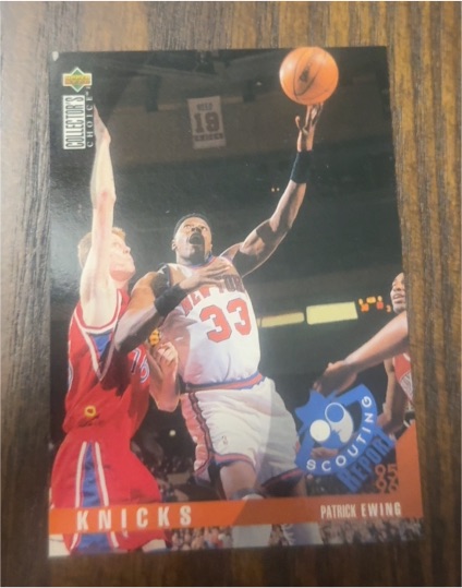 1995-96 Upper Deck Collector's Choice #338 Patrick Ewing Scouting Report — front