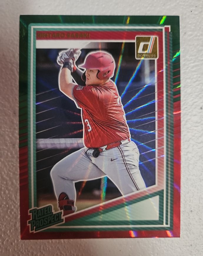 2025 Donruss #127 Rintaro Sasaki Rated Prospect — front