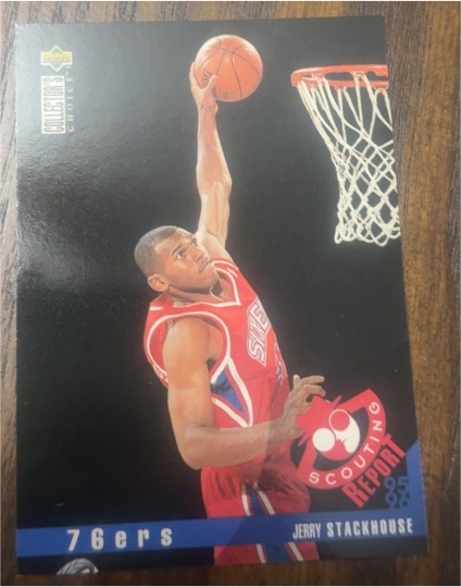 1995-96 Upper Deck Collector's Choice #340 Jerry Stackhouse — front