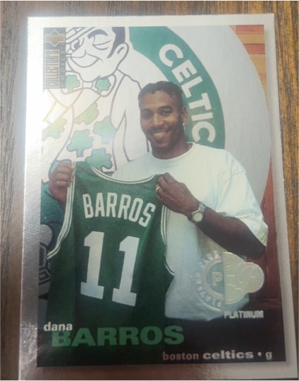 1995-96 Collector's Choice Platinum Players Club #289 Dana Barros — front