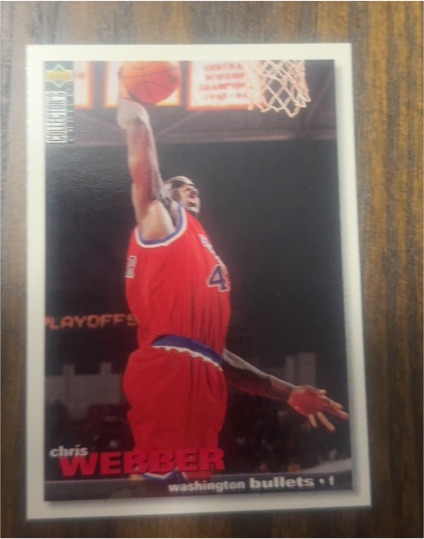 1995-96 Upper Deck Collector's Choice #294 Chris Webber — front