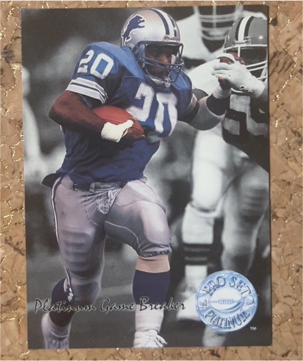 1991 Pro Set Platinum #PC8 Barry Sanders — front