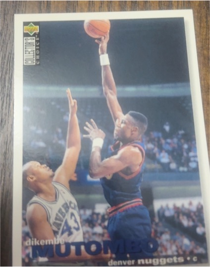 1995 Collector's Choice #255 Dikembe Mutombo Denver Nuggets — front