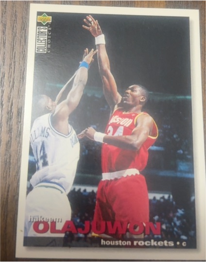 1995-96 Upper Deck Collector's Choice #265 Hakeem Olajuwon — front