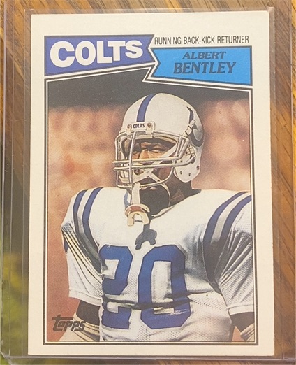 1987 Topps #376 Albert Bentley — front