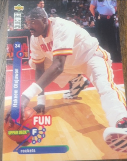 1995-96 Upper Deck Collector's Choice #175 Hakeem Olajuwon — front