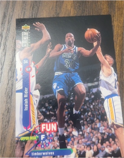 1995-96 Collector's Choice #181 Isaiah Rider — front