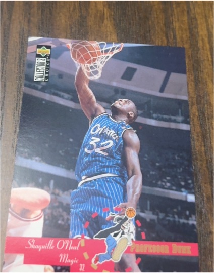 1995-96 Upper Deck Collector's Choice #202 Shaquille O'Neal Professor Dunk — front