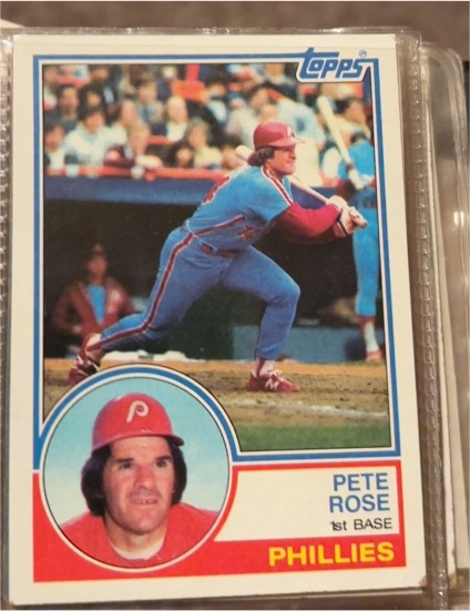 1983 Topps #100 Pete Rose Philadelphia Phillies — front