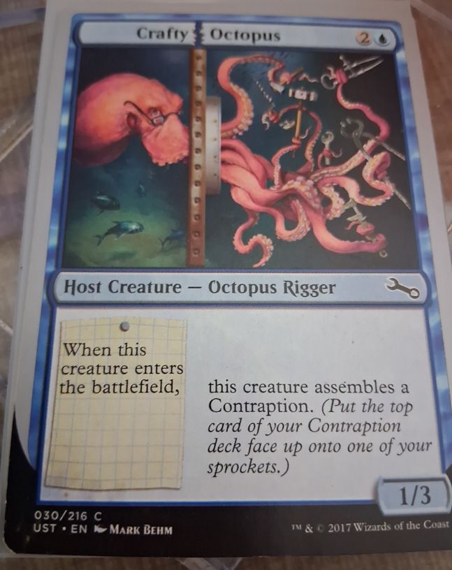 2017 Magic: The Gathering Unstable #30 Crafty Octopus — front