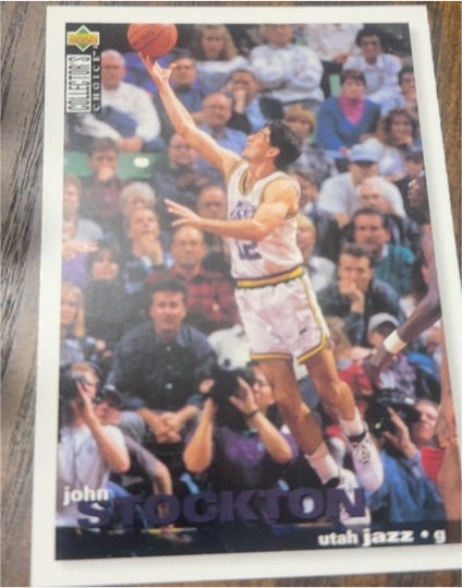 1995-96 Upper Deck Collector's Choice #106 John Stockton — front