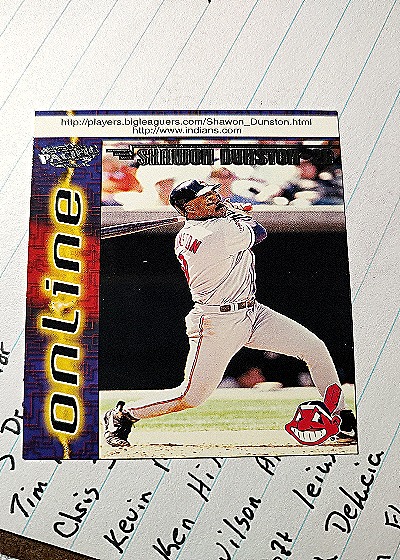 1998 Pacific Online Shawon Dunston — front