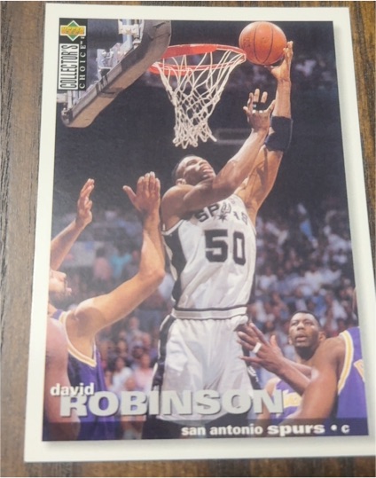 1995-96 Upper Deck Collector's Choice #50 David Robinson — front