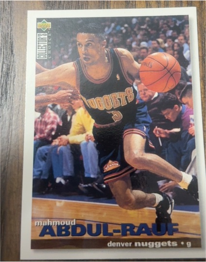 1995-96 Upper Deck Collector's Choice #3 Mahmoud Abdul-Rauf — front