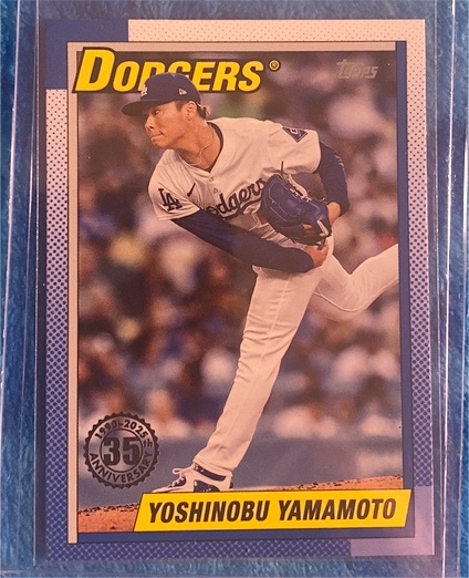 2025 Topps 1990 Topps #T90-84 Yoshinobu Yamamoto — front