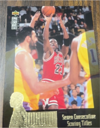 1995-96 Upper Deck Collector's Choice #JC9 Michael Jordan The Jordan Collection — front