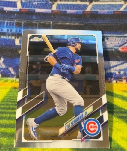 2021 Topps Chrome #203 Kyle Schwarber — front
