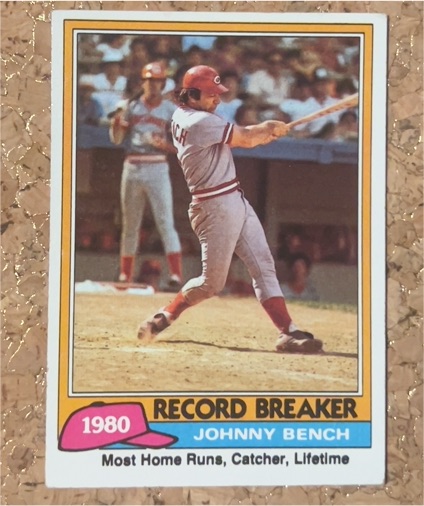1981 Topps #201 Johnny Bench — front