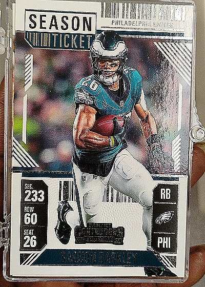 2024 Panini Contenders Season Ticket #80 Saquon Barkley — front