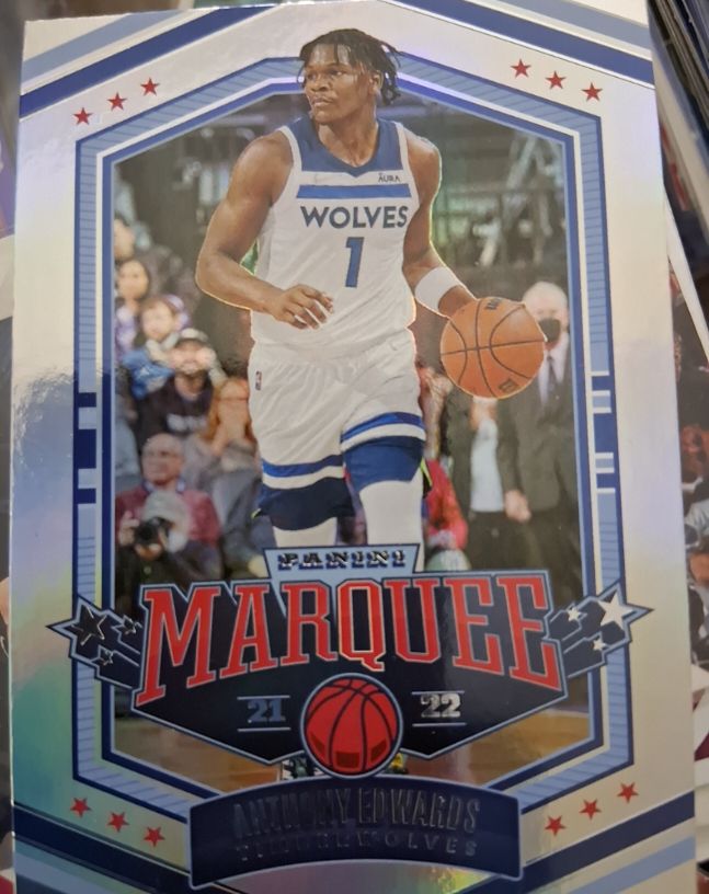2021-22 Panini Chronicles Marquee #355 Anthony Edwards — front