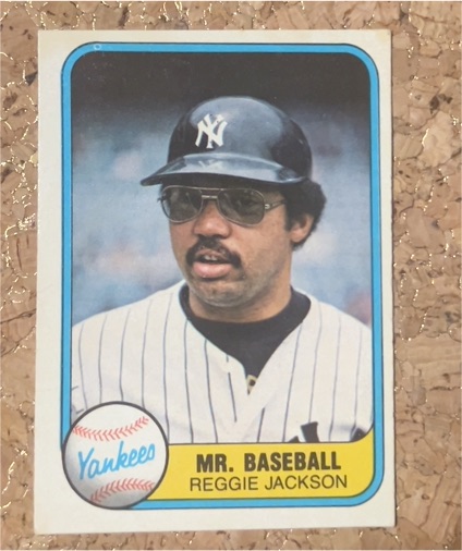 1981 Fleer #650 Reggie Jackson — front