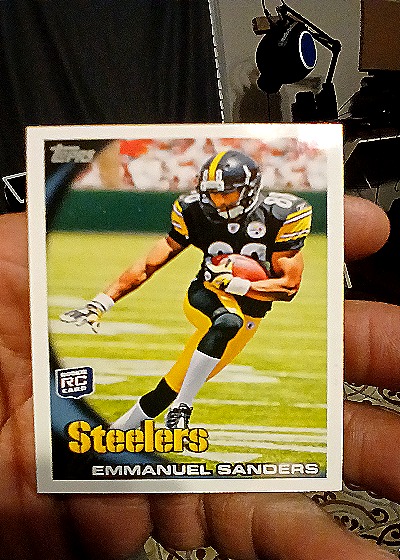 2010 Topps #254 Emmanuel Sanders Rookie Card — front