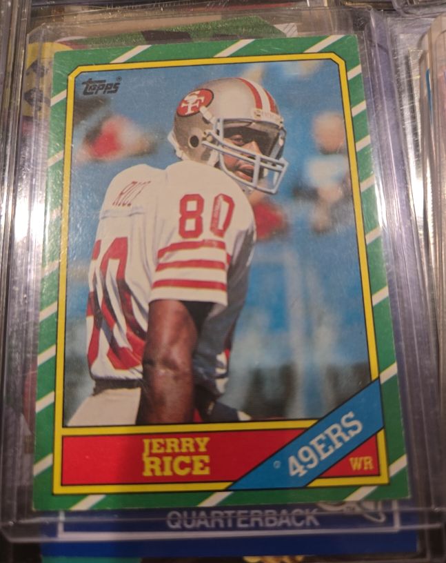 1986 Topps #161 Jerry Rice — front