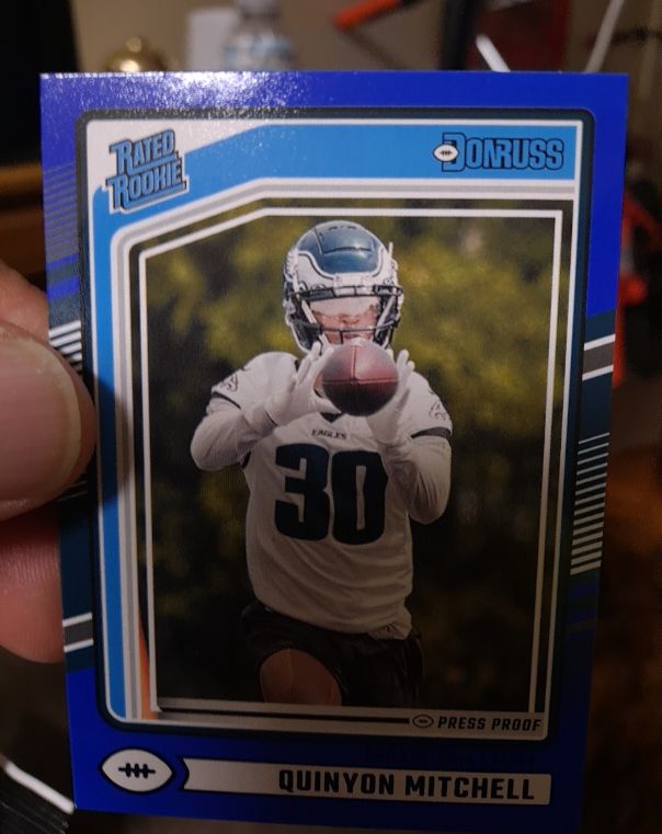2023 Donruss Rated Rookie Press Proof #Quinyon Mitchell — front