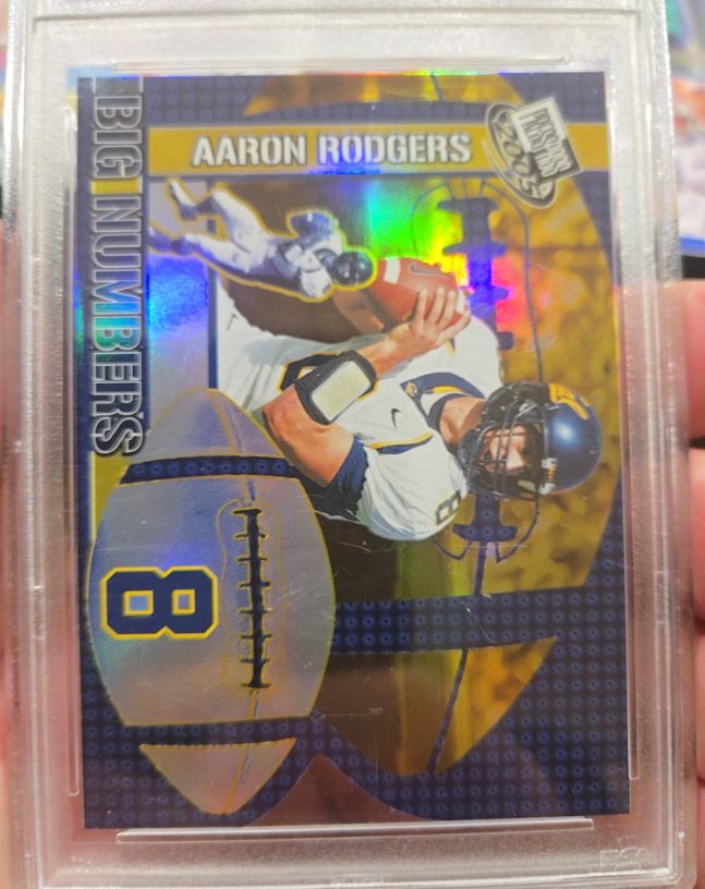 2005 Donruss Big Numbers #8 Aaron Rodgers — front