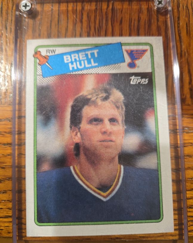 1987 Topps #1 Brett Hull — front