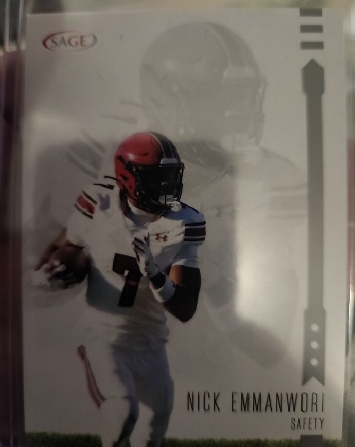 2022 SAGE Nick Emmanwori #7 — front